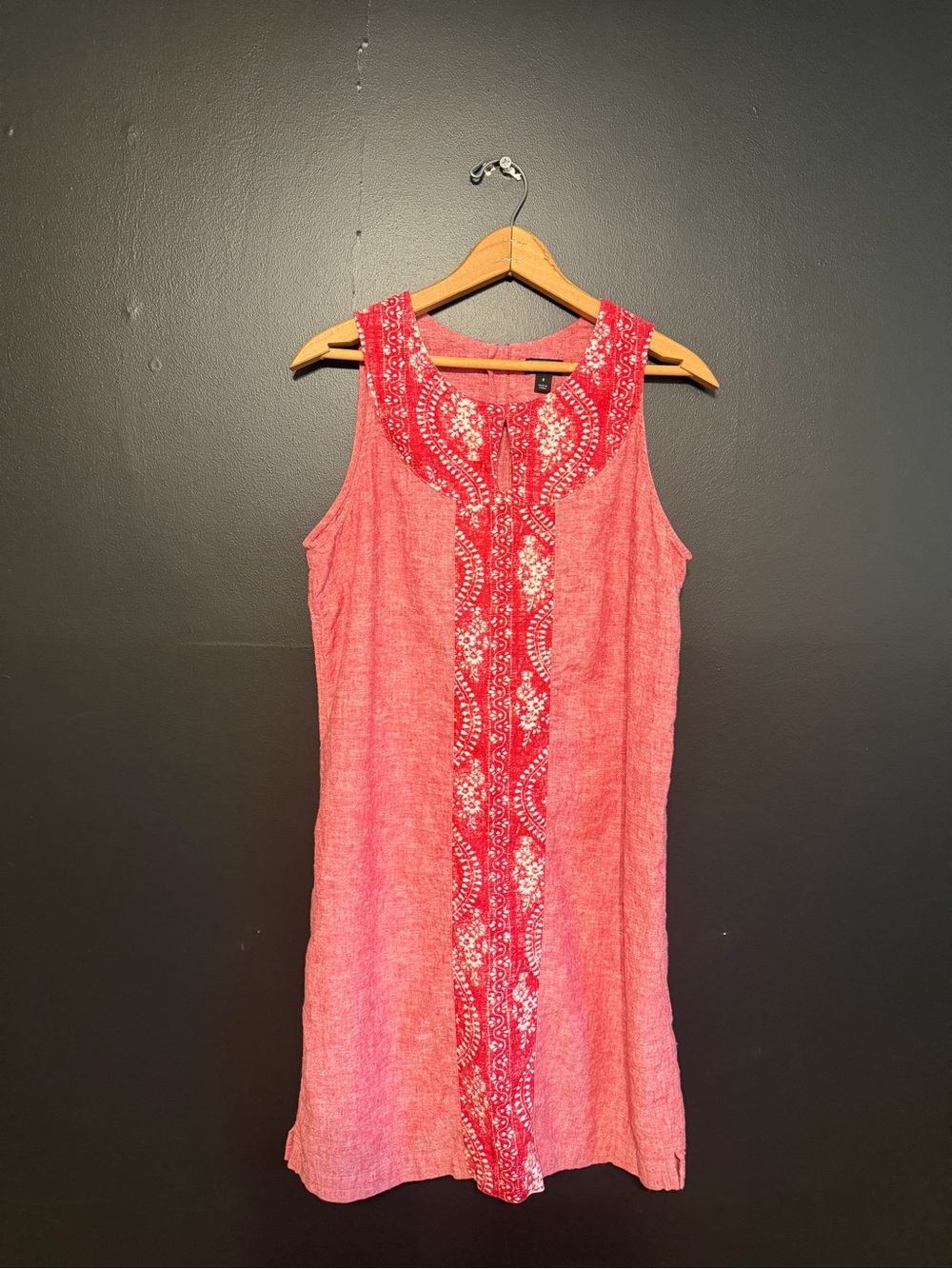 Patagonia Island Hemp Shift Dress in Red